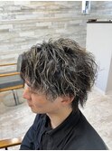 ショートネープ×ハイライトカラー