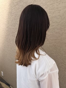 ビファインべクス(Befine becs) 【ブリーチあり】グラデーションベージュカラー