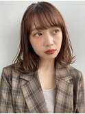 【GARDEN荒井夏海】シースルー前髪で大人可愛いボブヘア