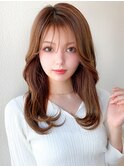 アフロートみきなセミディ韓国ヘアヨシンモリ小顔前髪顔まわり