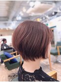 襟足スッキリ*ふんわりショート*ピンク*【菊池 貢平】