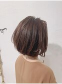 【星川スグル】ボヌール綾瀬美容室ショートボブ×艶ベージュ