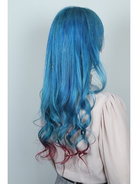 クリップ ジョイント ゴッド(CLIP JOINT GOD) 水色×赤裾カラー