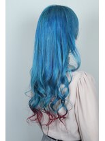 クリップ ジョイント ゴッド(CLIP JOINT GOD) 水色×赤裾カラー