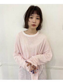 テンバイシオミエイチ(10 by shiomi H) 春パーマ×切りっぱなしショートボブ×アースカラー