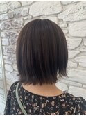 切りっぱなしショートボブ