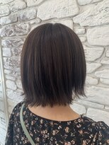 ヘアー ルセロ アット プリム(hair lucero @ prim)&nbsp;切りっぱなしショートボブ