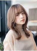 くびれボブ/大人可愛い/小顔ヘア/20代30代/アッシュカラー