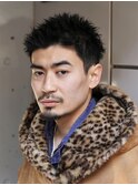 三井寿風ナチュラルスパイキーショート　黒髪短髪