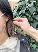 ミルクティーベージュ/インナーカラー/グレージュカラー