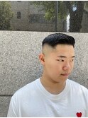 束感刈り上げビジネス七三ツーブロックアップバング1196