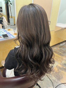 ヘアメイク ミチ 富田店(HAIRMAKE MICHI) 【MICHI　杉本郁美】ゆるふわパーマ　ハイライト