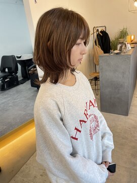 グラフ(g laugh) ウルフカット/ダブルカラーベージュ