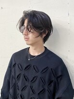 【ステップボーンカット】メンズセンターパート/パーマ