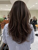 ジルブラン 錦糸町(JIL BLAN)&nbsp;グレーベージュレイヤーロングハイライトカラーニュアンスカラー