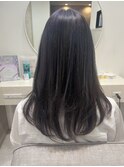 魅力倍増カール　セミディ　ダークアッシュ