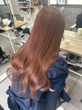 ワンズ リー 上大岡店(One's ly) レイヤーカット/ウェットヘア/オリーブベージュ[上大岡]