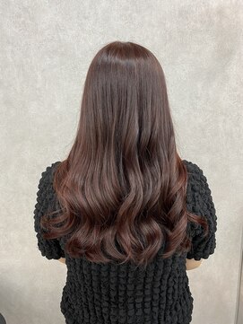 アン ブリーチ 大宮駅東口店(UN BLEACH) 【ブリーチなしダブルカラーワインレッドカラー】