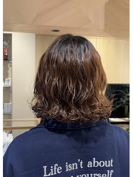 シアン 栄店(CYAN.) 外ハネ簡単セットボブパーマ