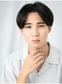 30代40代ビジカジ重めかき上げツーブロックカットf戸田公園就活