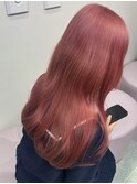 《衣織》ピンク/ロング/韓国ヘア