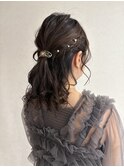 ハーフアップアレンジ☆20代30代