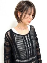 ジルブラン 横浜関内(JIL BLAN)&nbsp;ハイライト白髪染め白髪ぼかしショートボブレイヤー40代横浜関内