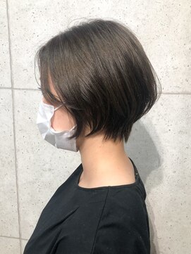 ヘアサロン ドットプラス 町田店(dot. plus) 【中西里美】ショートボブ/マロンベージュ/ハイライトカラー