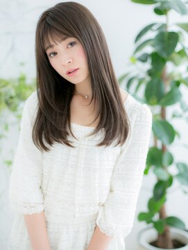 ソル 千早(S.O.L) 千早/髪質改善/美髪☆アッシュオリーブ!姫カットレイヤーロングd