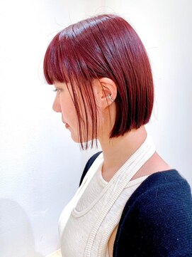 セイドット リー(Say. Ree) Say.ボブローズブラウンダークレッドコーラルオレンジ表参道青山