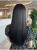 桑名ロングレイヤーカットハッシュカット透明感カラー重めロング