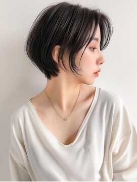 ラベスト キョウト(LOVEST) ショートボブ/韓国風ヘア/前下がりショート/フェイスレイヤー