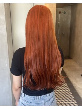 ザ ヘア ディードットログ(The hair D.Log) ダブルカラー オレンジ ブリーチ 大和八木 橿原