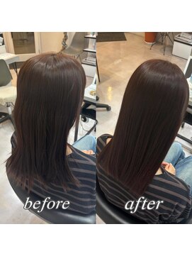 プレシャスバイプロデュース(precious by Produce) バーガンディで大人可愛い髪色に！[町田/髪質改善]