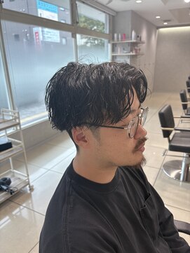 アッシュ 高幡不動店(Ash) メンズパーマツイストスパイラルフェザーパーマ眉毛