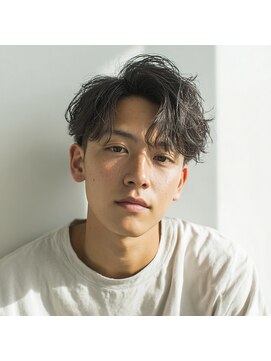 大人カジュアルなメンズパーマスタイル