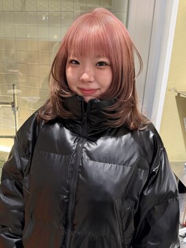 ローエ バイ デコ(Rohe by DECO) 【kira】ピンクルーツカラー/ミディアムレイヤー/ピンクカラー