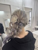 ホワイト(White)&nbsp;サイド編みおろし