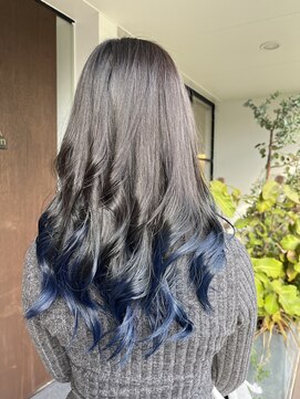 オーバルヘアー(OVAL hair) ネイビーブルー