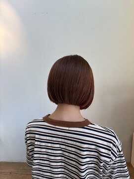 フラット(flat) 10代20代オレンジ/小顔/ブリーチなし