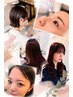 カット+カラー+まつ毛パーマ+眉毛ワックス+眉毛パーマ