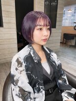 ヘアーアンドリラックス アミエ(hair&relax amie)&nbsp;艶感たっぷりのバイオレットボブ♪