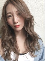 チョビー(Chobii)&nbsp;表参道 デジタルパーマ グレージュカラー ロングヘア 栗原/24