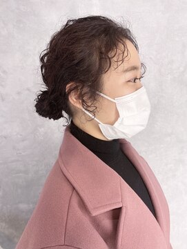 トハコ(&haco) おくれ毛可愛いクセ毛スタイル☆