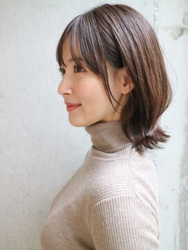 ダヴィン 中目黒(DaVin) 【DaVin中目黒】くびれボブ 耳掛け ココアブラウン