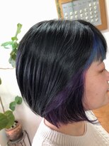 エルフゥ(Elle fou)&nbsp;インナーカラー　パープル　ブルー