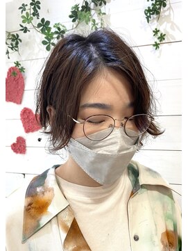 フレア 心 武庫之荘(flare) 耳掛けお洒落ショートボブ