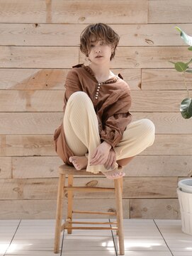 ロアー ヘアー マックイーン 流山おおたかの森店(RAWR hair McQueen) 【RAWR】無造作パーマ_メンズライク_カーリーショート