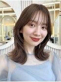 小顔ヘルシーレイヤースタイル透明感カラー【修】20代30代40代