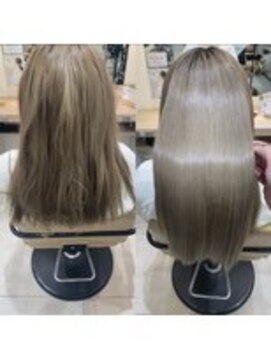 アース 川崎店(HAIR&MAKE EARTH) ブリーチ縮毛矯正